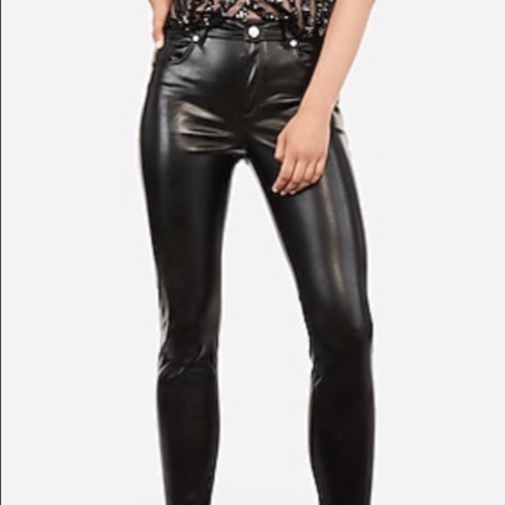 Express Vegan leather leggings